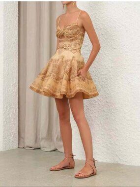 Zimmermann Floral Cut-Out Mini Dress - Size 0